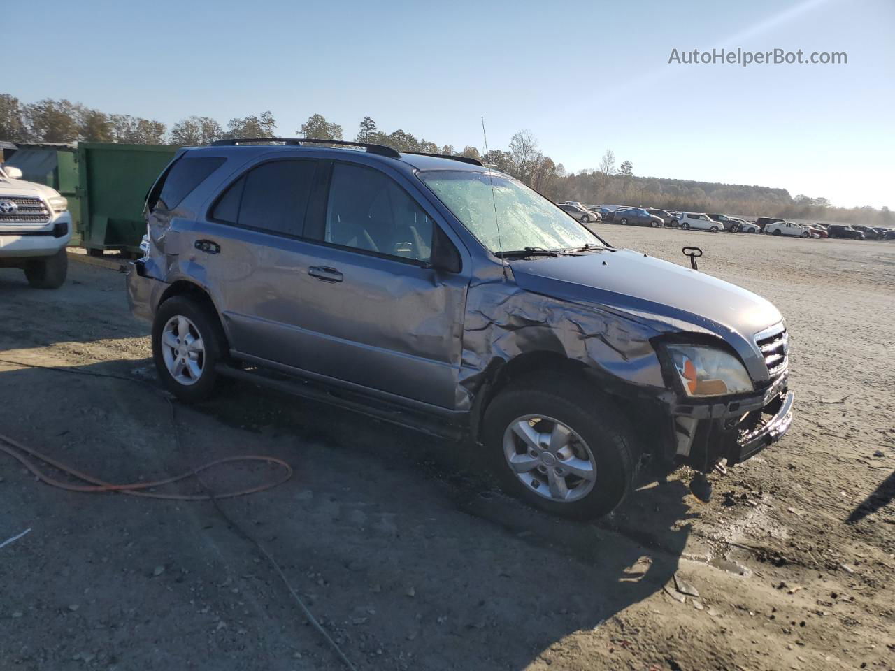 2008 Kia Sorento Ex Gray vin: KNDJC735185801207