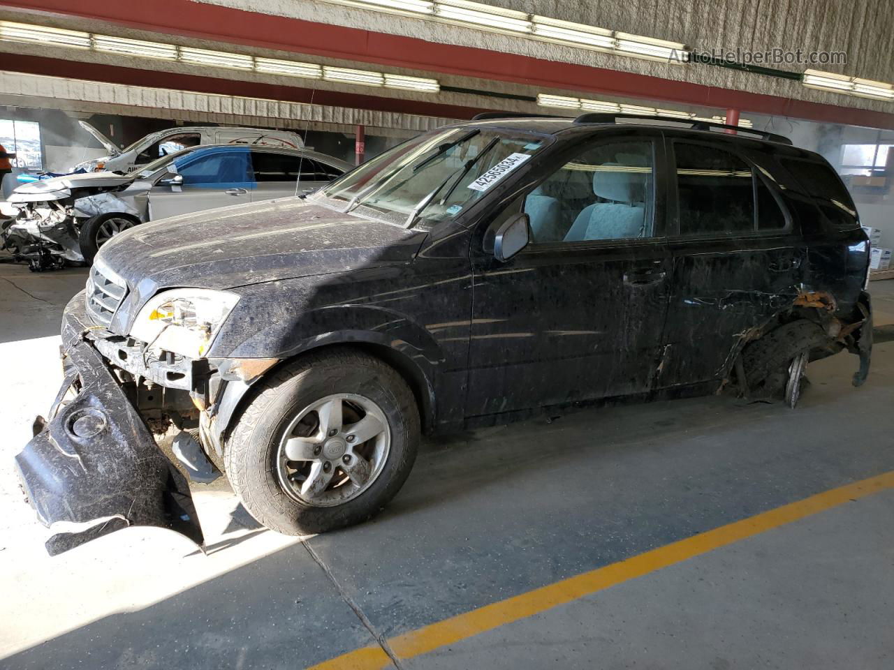 2008 Kia Sorento Ex Черный vin: KNDJC735185844185