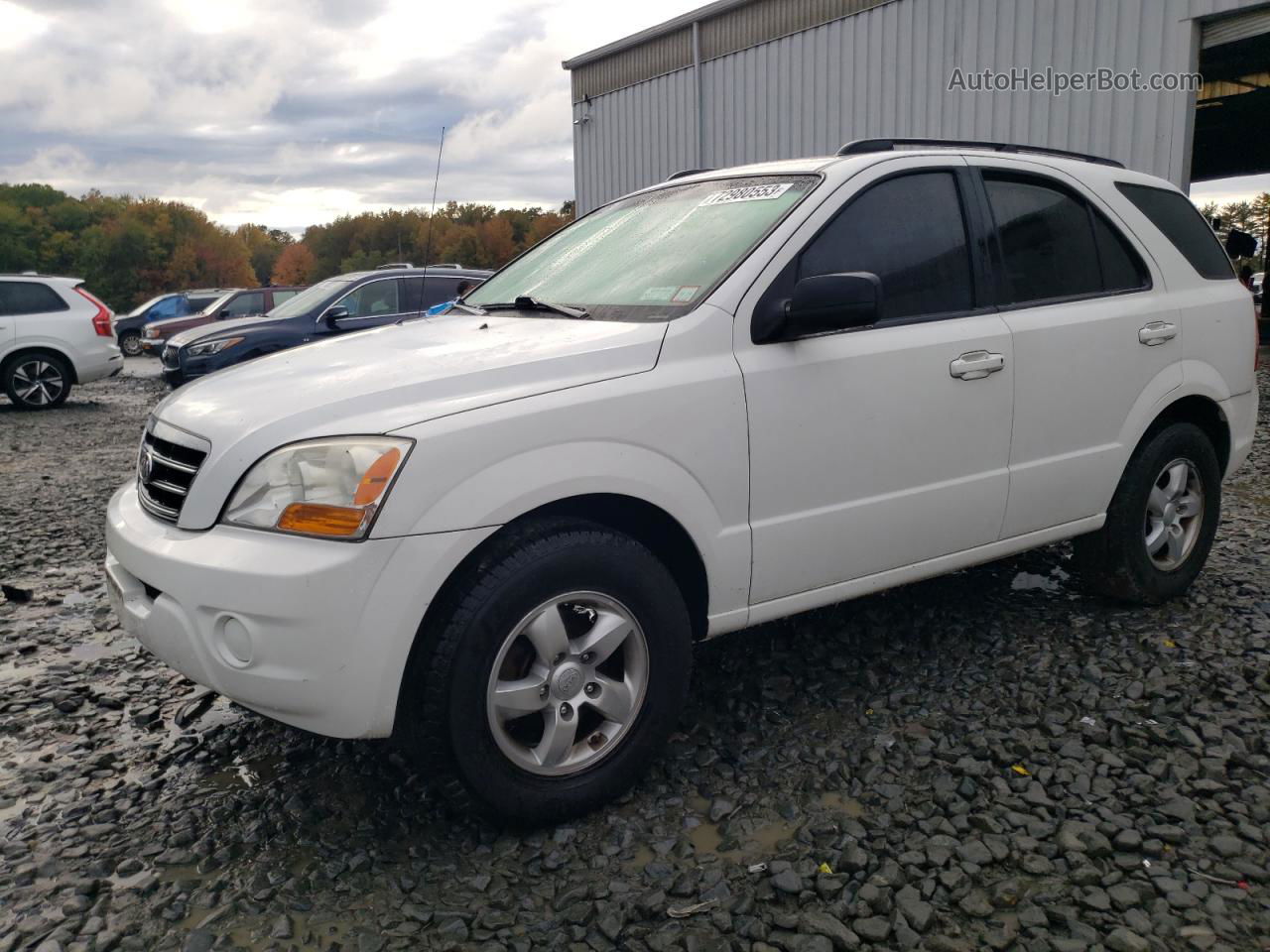 2008 Kia Sorento Ex White vin: KNDJC735185855865