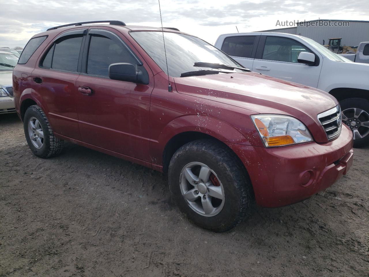 2008 Kia Sorento Ex Red vin: KNDJC735285827573