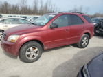 2008 Kia Sorento Ex Maroon vin: KNDJC735385792347