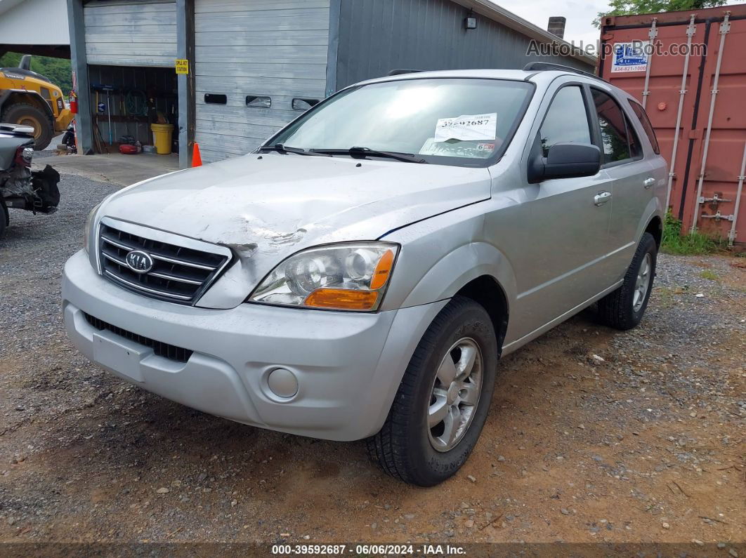 2008 Kia Sorento Lx Silver vin: KNDJC735485791577