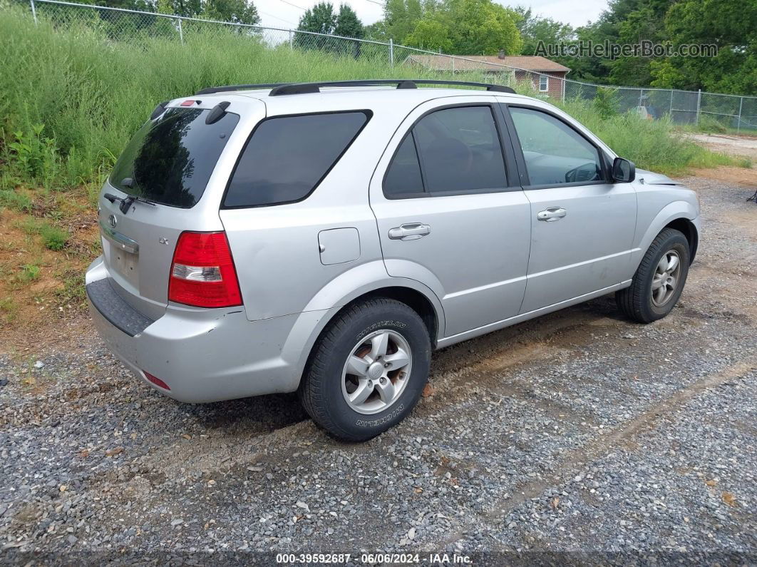 2008 Kia Sorento Lx Silver vin: KNDJC735485791577