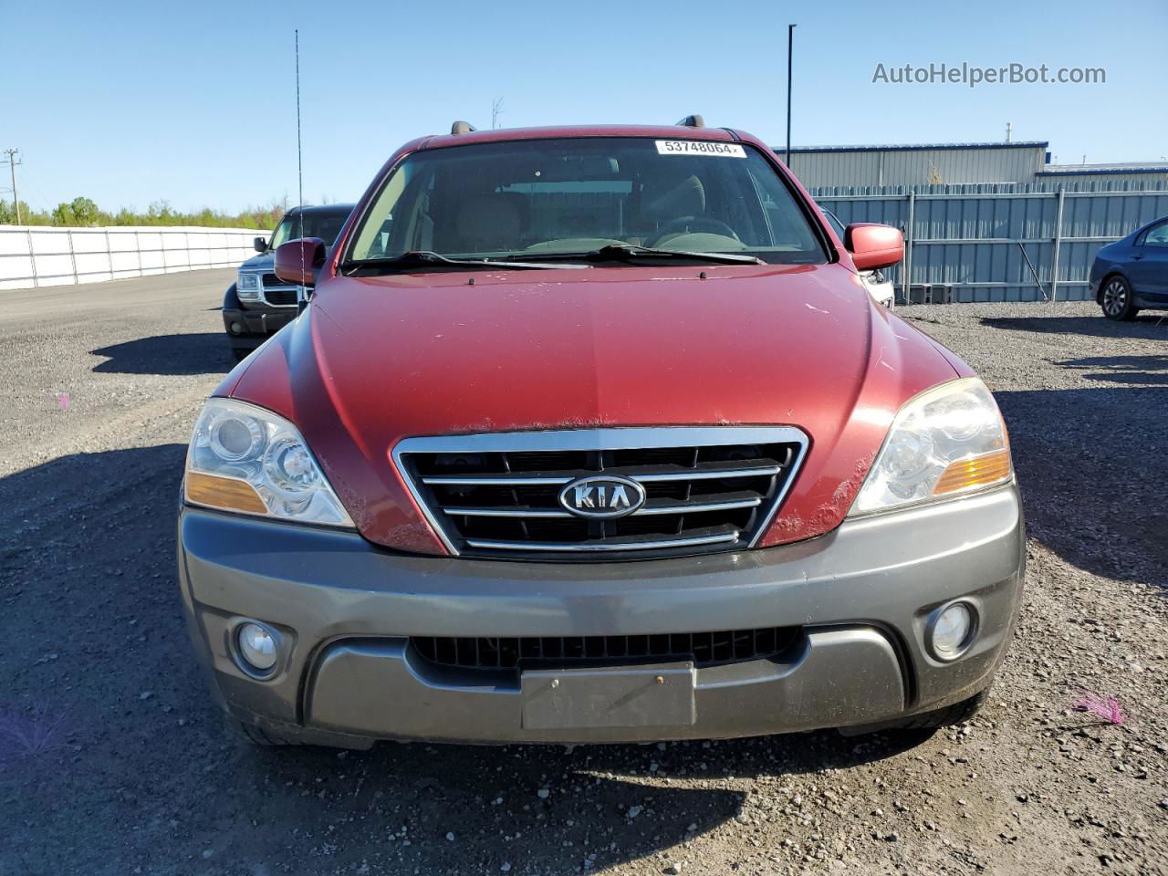 2008 Kia Sorento Ex Red vin: KNDJC735485838042