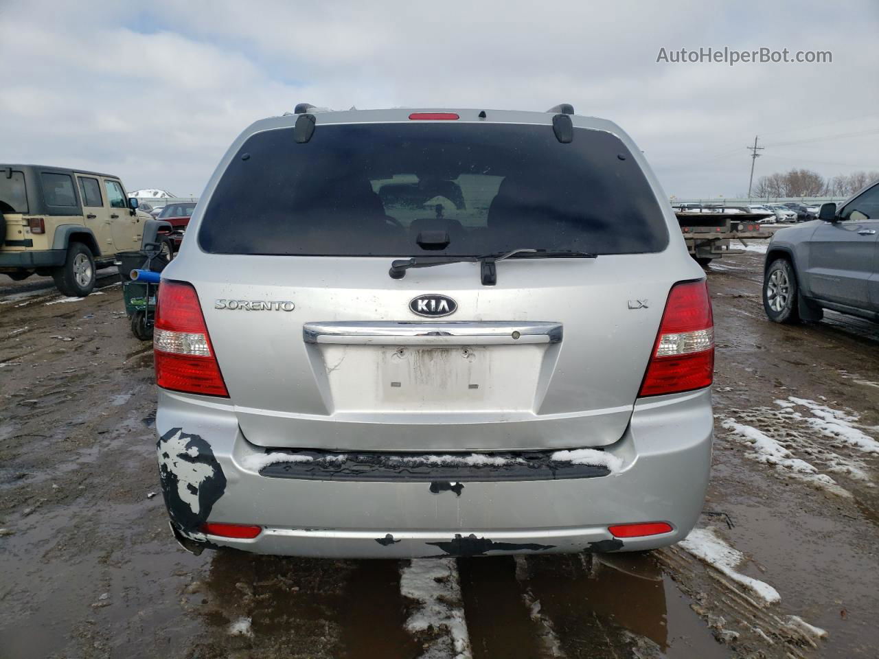 2008 Kia Sorento Ex Silver vin: KNDJC735485843905