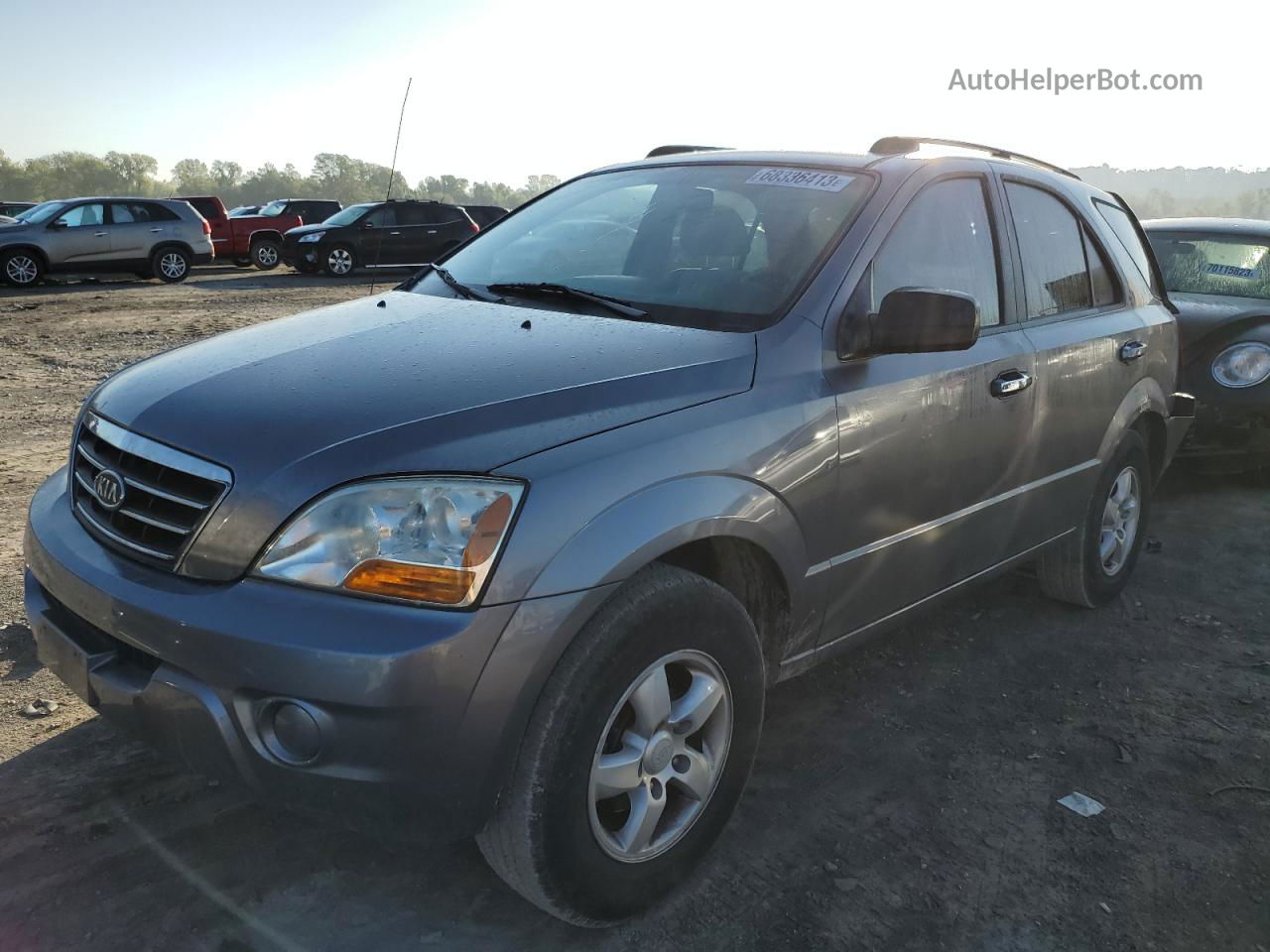 2008 Kia Sorento Ex Silver vin: KNDJC735585806443