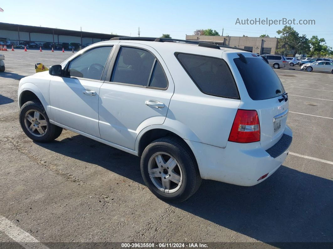 2008 Kia Sorento Lx White vin: KNDJC735585819709