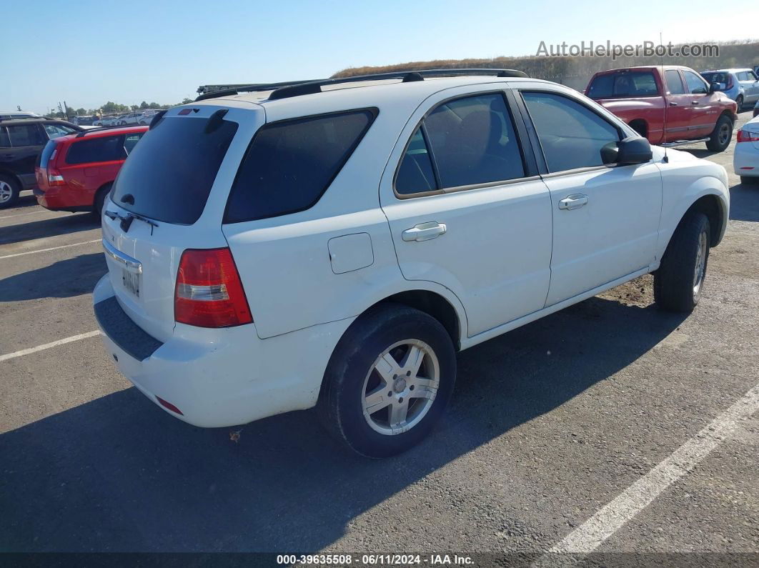 2008 Kia Sorento Lx White vin: KNDJC735585819709