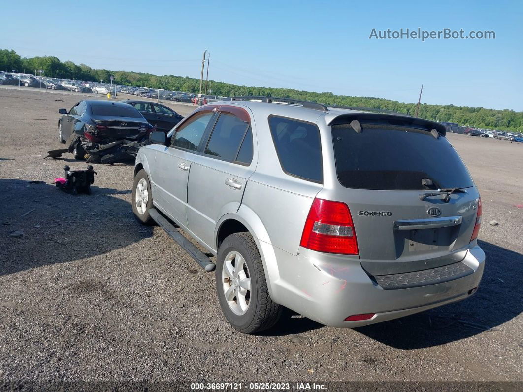 2008 Kia Sorento Lx Silver vin: KNDJC735585847266