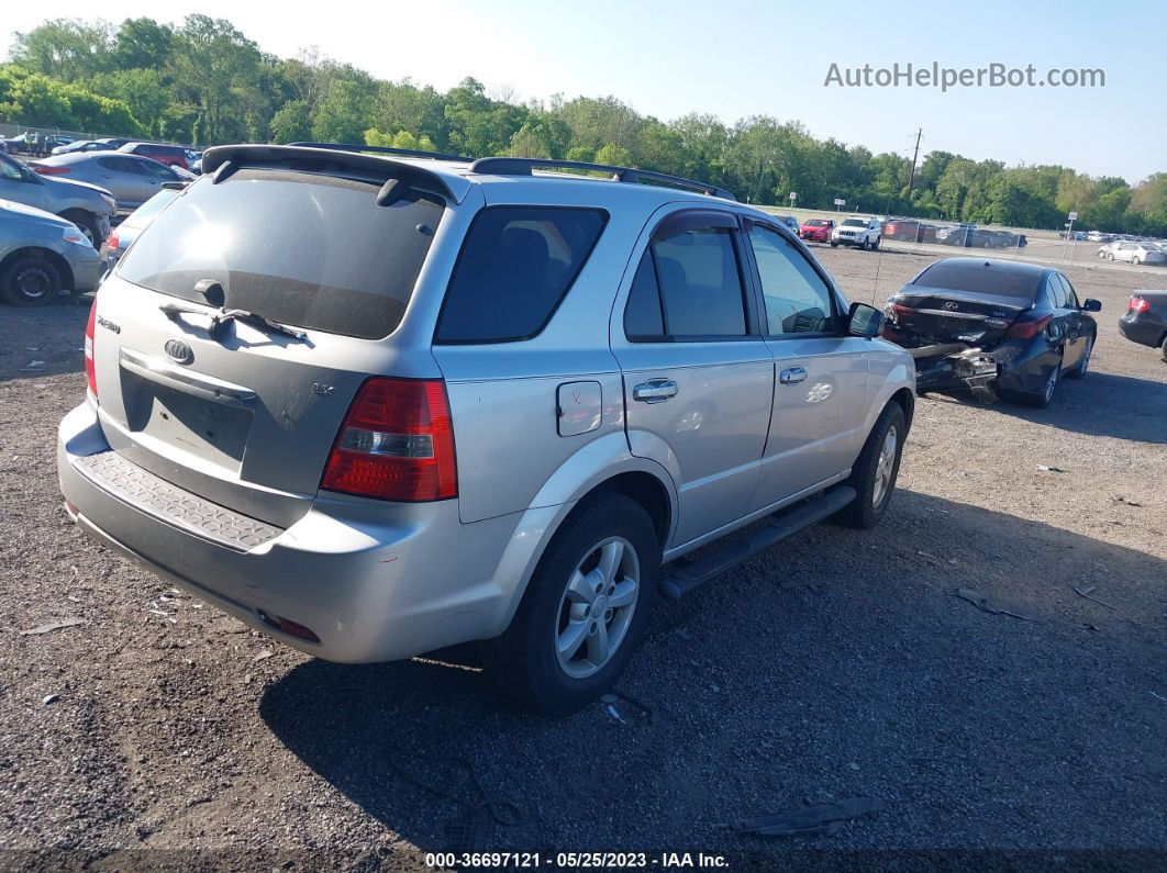 2008 Kia Sorento Lx Silver vin: KNDJC735585847266