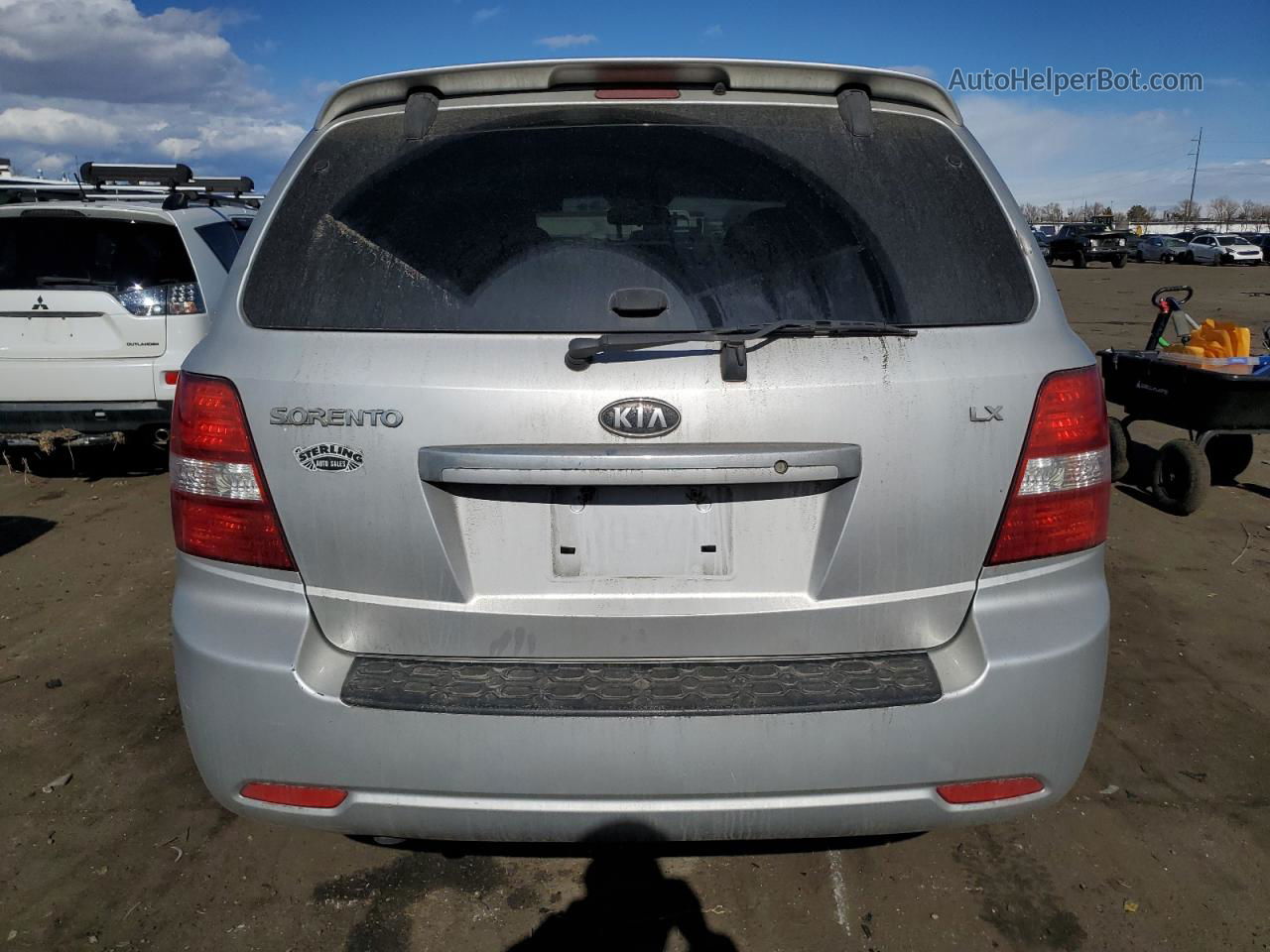 2008 Kia Sorento Ex Silver vin: KNDJC735585859109