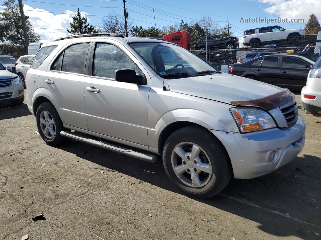 2008 Kia Sorento Ex Silver vin: KNDJC735585859109