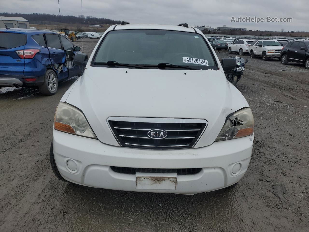 2008 Kia Sorento Ex White vin: KNDJC735785784199