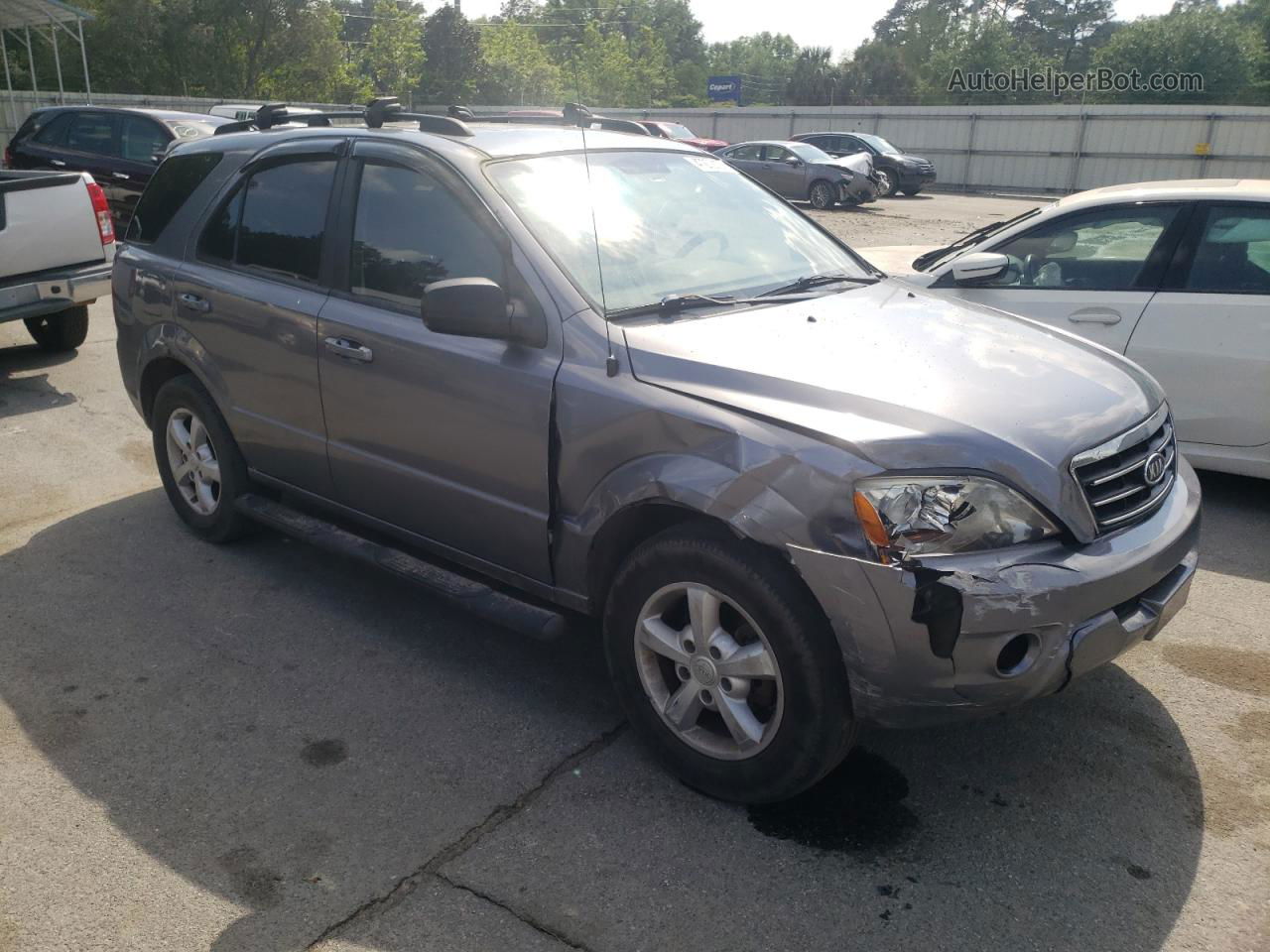 2008 Kia Sorento Ex Gray vin: KNDJC735785845146