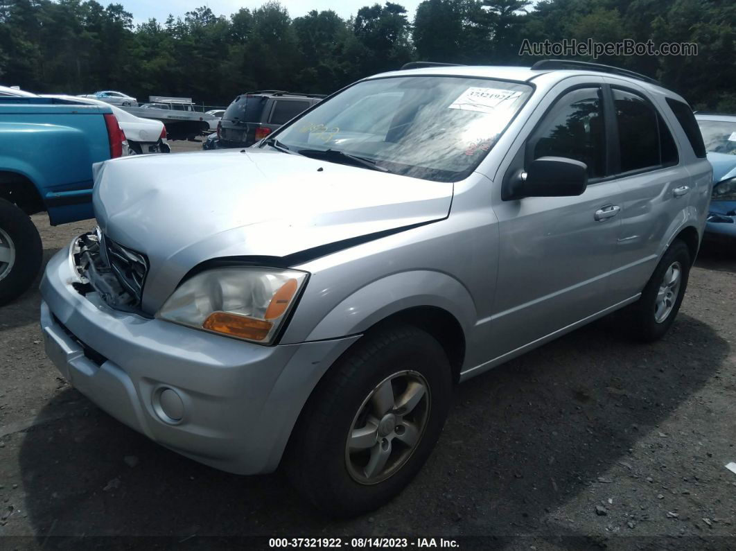 2008 Kia Sorento Lx Silver vin: KNDJC735985811211