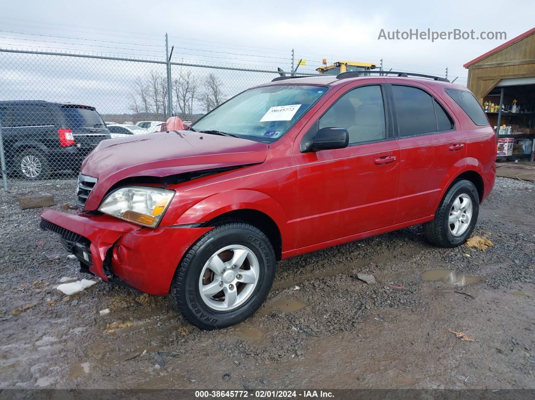 2008 Kia Sorento Lx Maroon vin: KNDJC735985819373