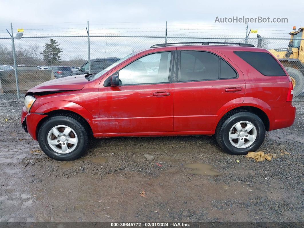 2008 Kia Sorento Lx Maroon vin: KNDJC735985819373