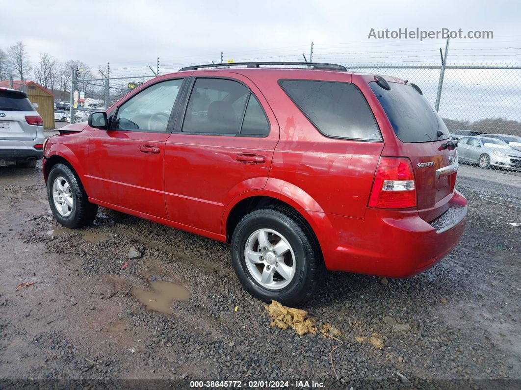 2008 Kia Sorento Lx Maroon vin: KNDJC735985819373