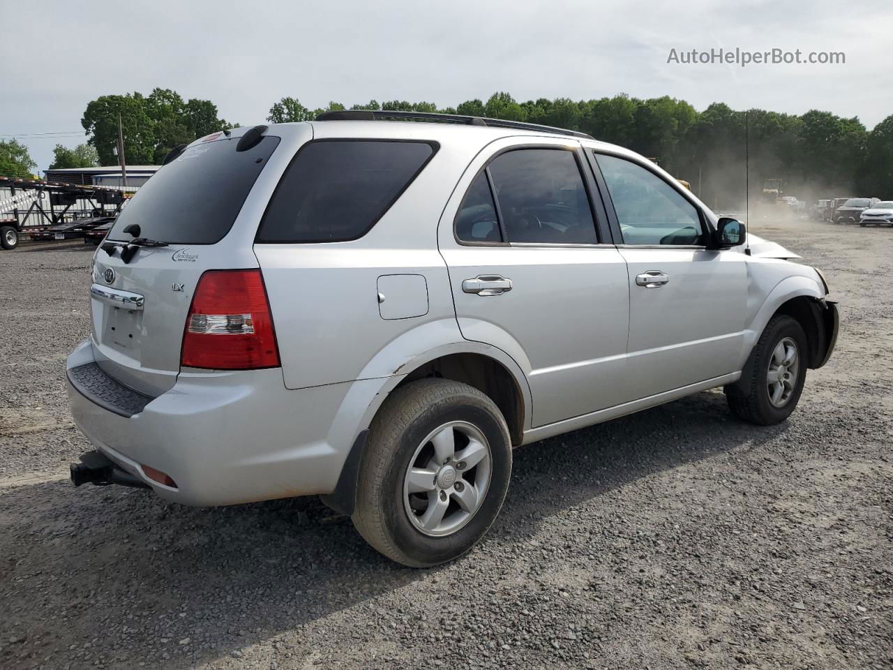 2008 Kia Sorento Ex Silver vin: KNDJC735X85825263