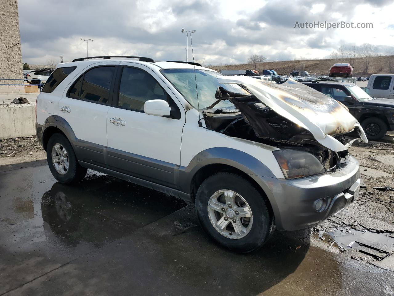 2008 Kia Sorento Ex Белый vin: KNDJC736085796879