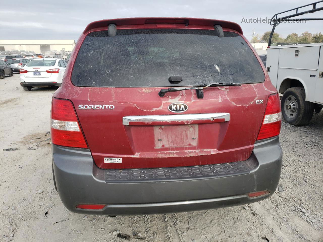 2008 Kia Sorento Ex Red vin: KNDJC736585857630