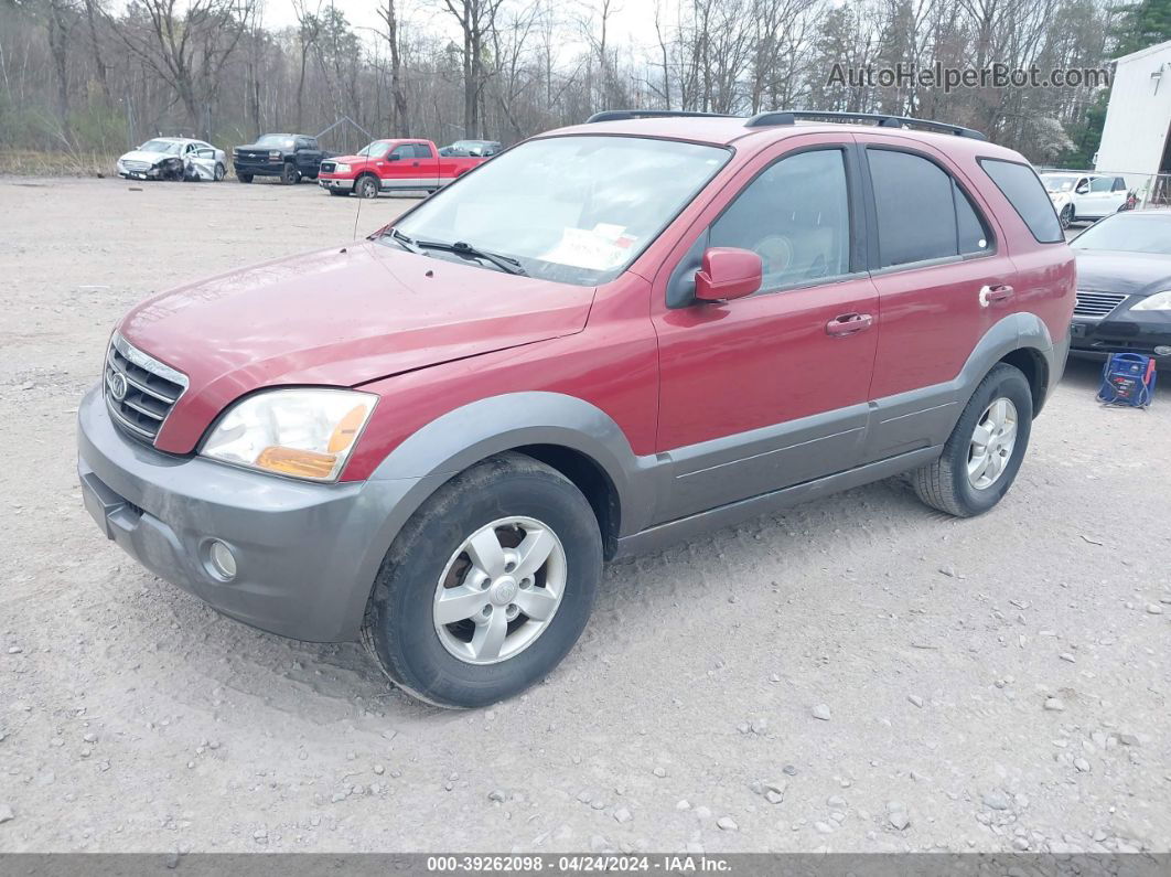 2008 Kia Sorento Ex Red vin: KNDJC736885856813