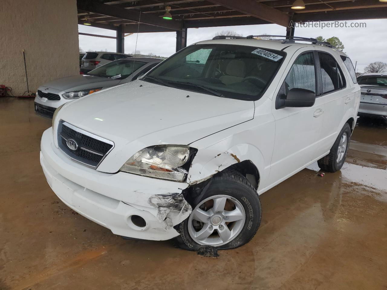 2006 Kia Sorento Ex White vin: KNDJD733065525689