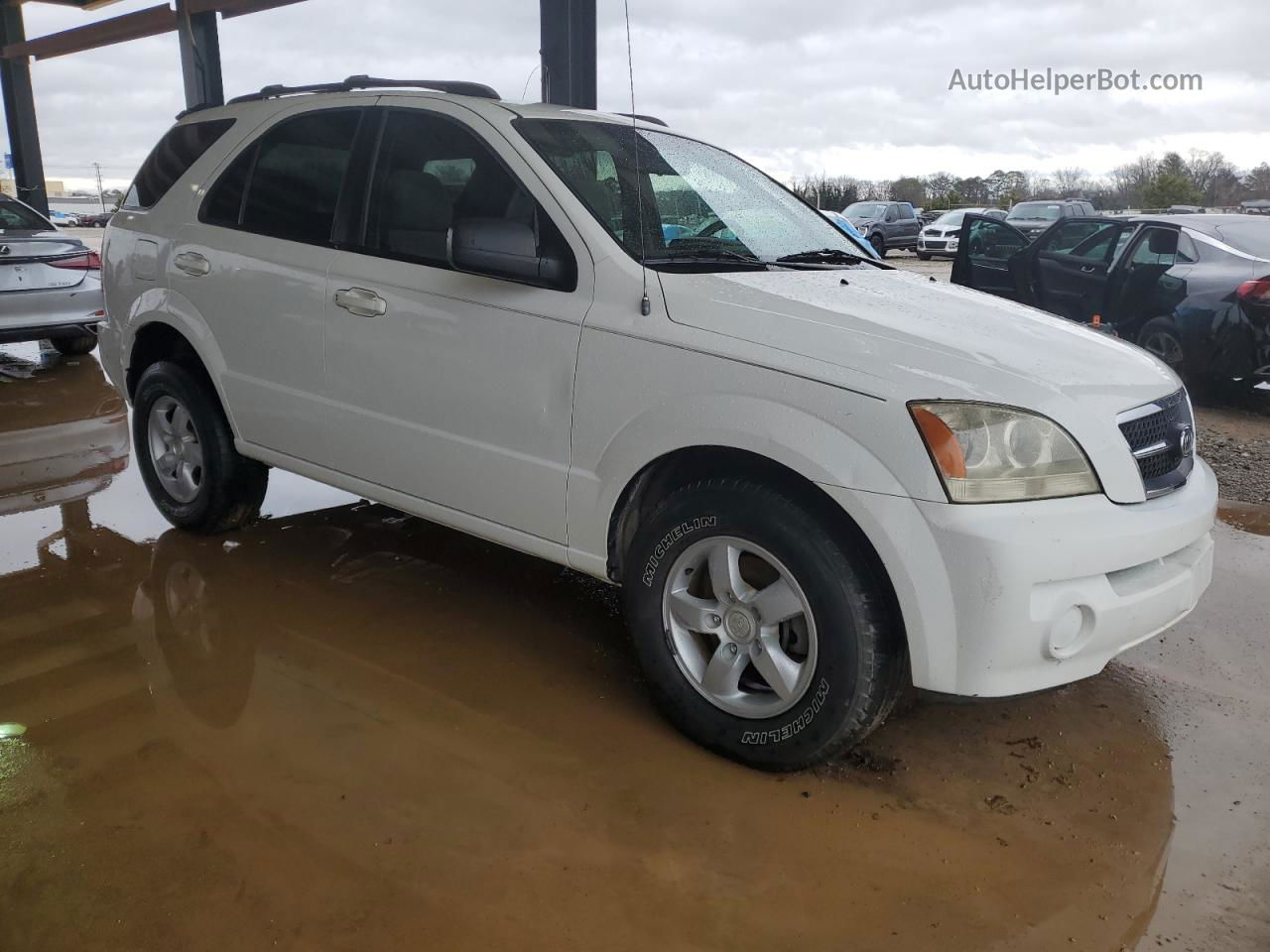 2006 Kia Sorento Ex White vin: KNDJD733065525689