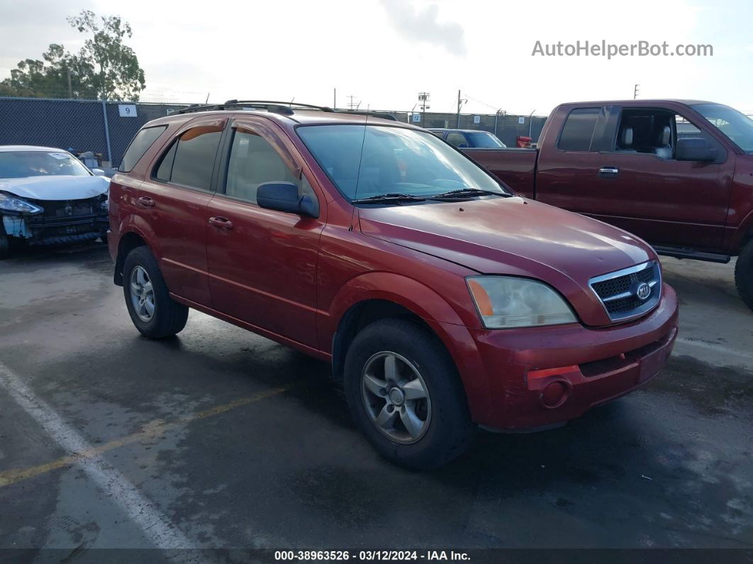 2006 Kia Sorento Ex/lx Red vin: KNDJD733065528074