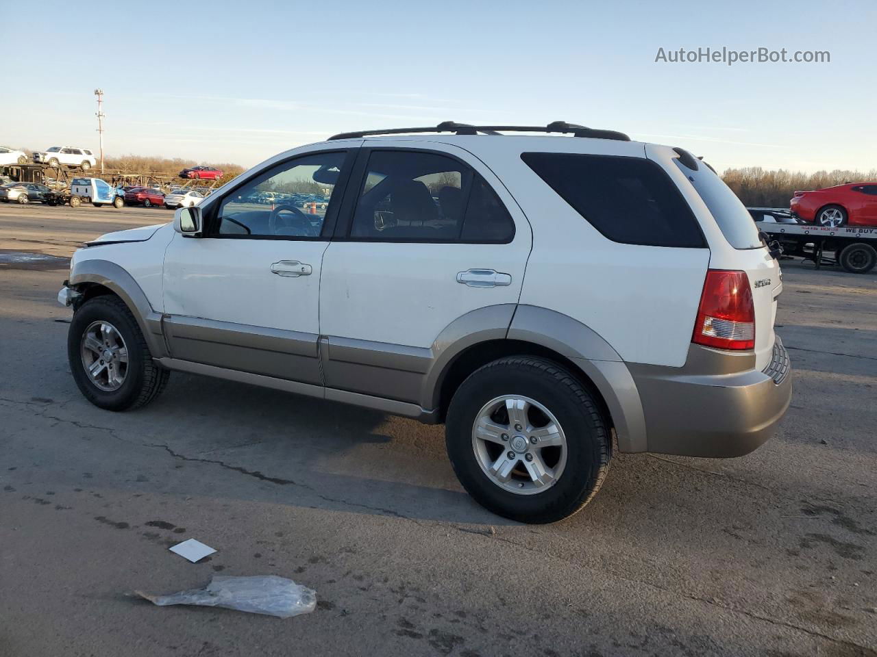 2006 Kia Sorento Ex White vin: KNDJD733065643807