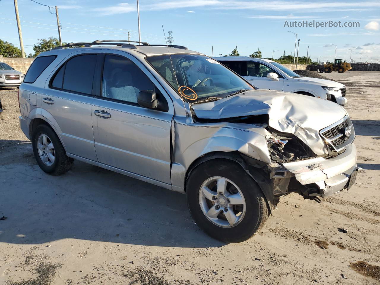 2006 Kia Sorento Ex Silver vin: KNDJD733165520100