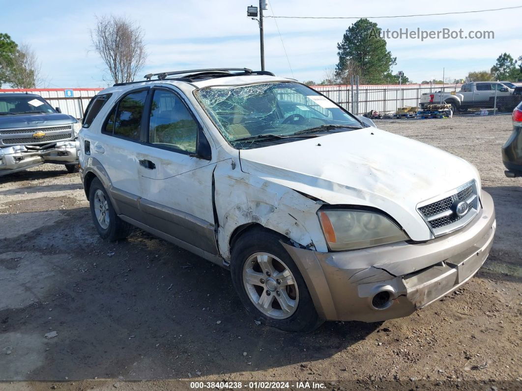 2006 Kia Sorento Ex/lx White vin: KNDJD733265571007