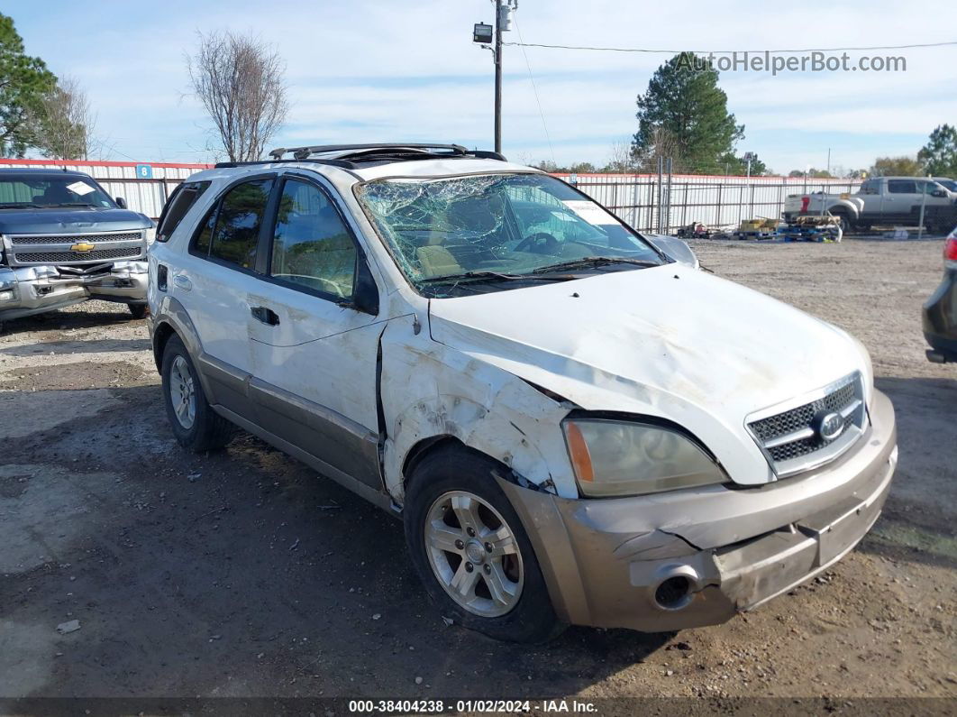 2006 Kia Sorento Ex/lx White vin: KNDJD733265571007