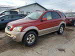 2006 Kia Sorento Ex Maroon vin: KNDJD733265586347