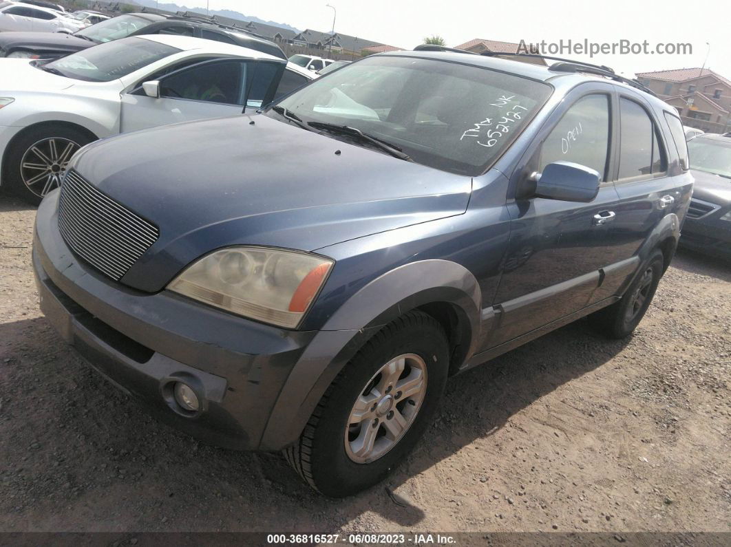 2006 Kia Sorento Lx/ex Blue vin: KNDJD733265652427