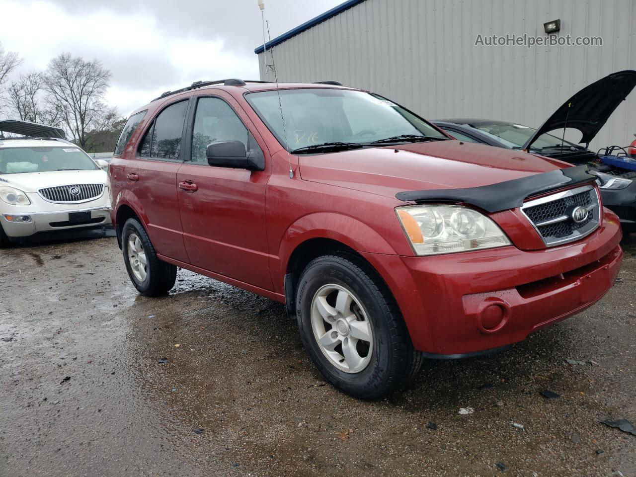 2006 Kia Sorento Ex Burgundy vin: KNDJD733365556094