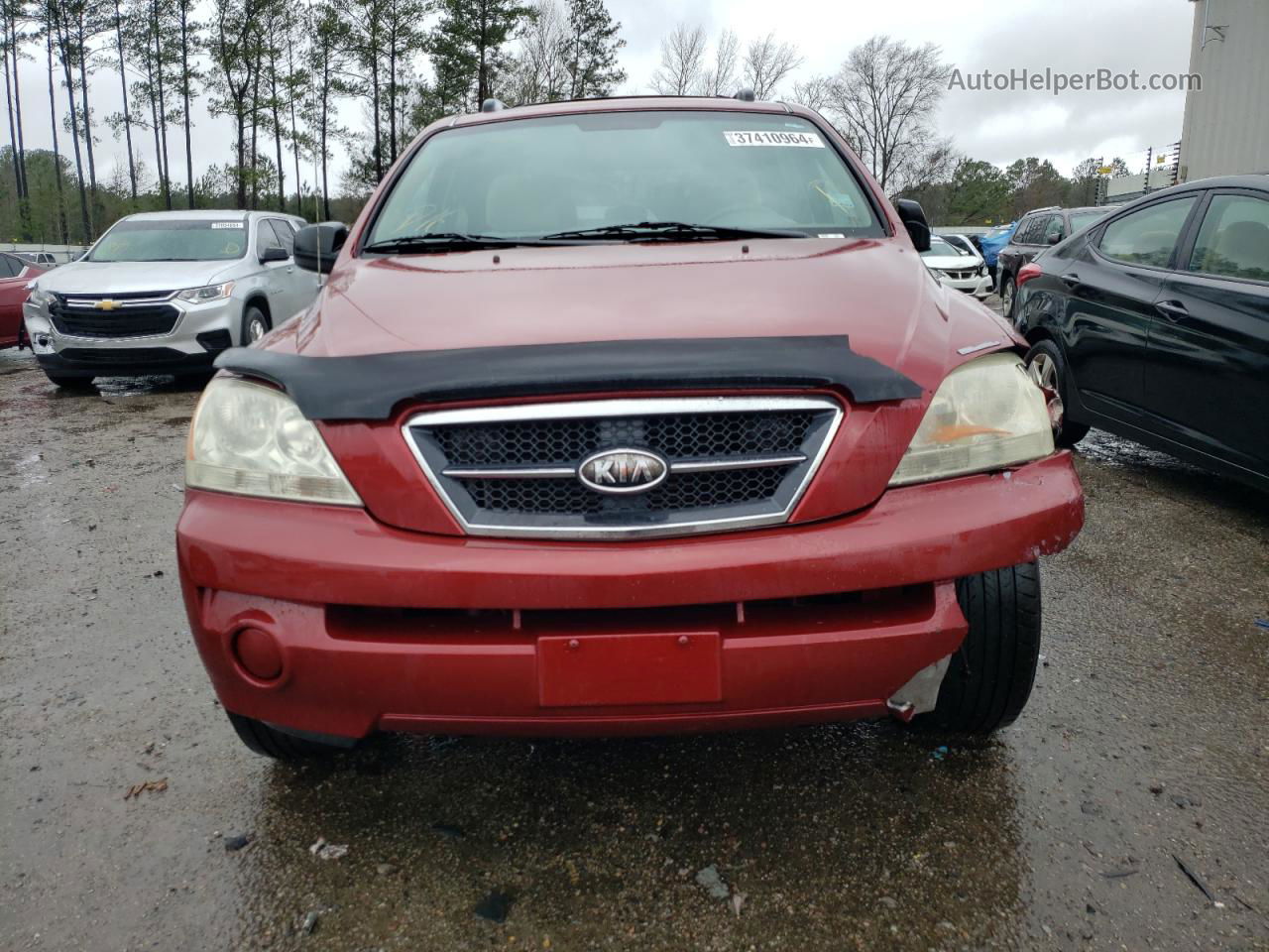 2006 Kia Sorento Ex Burgundy vin: KNDJD733365556094