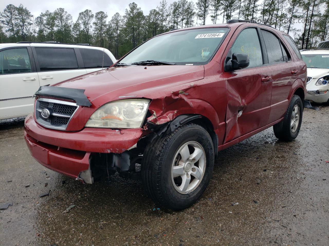 2006 Kia Sorento Ex Burgundy vin: KNDJD733365556094