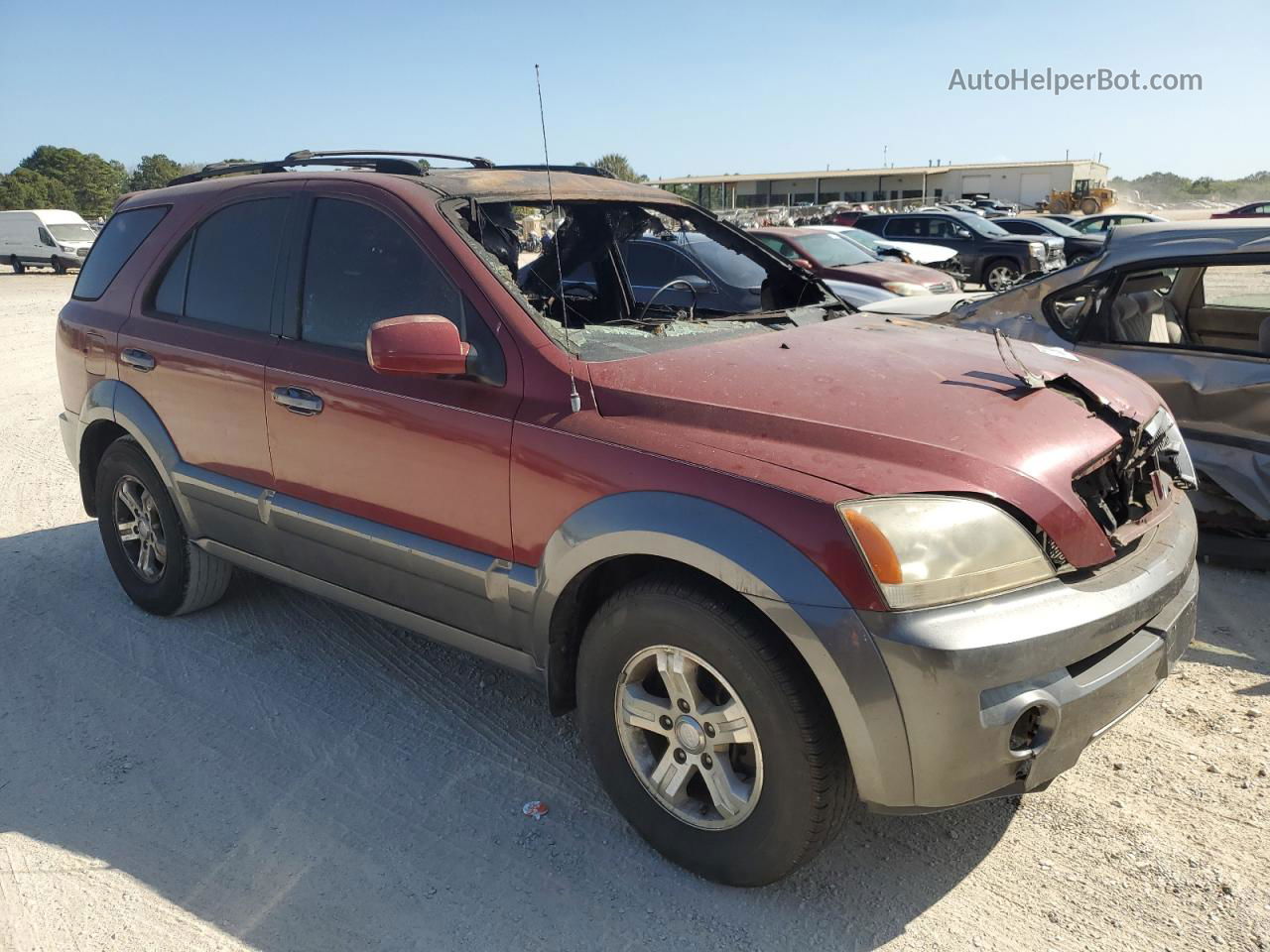 2006 Kia Sorento Ex Red vin: KNDJD733365636933