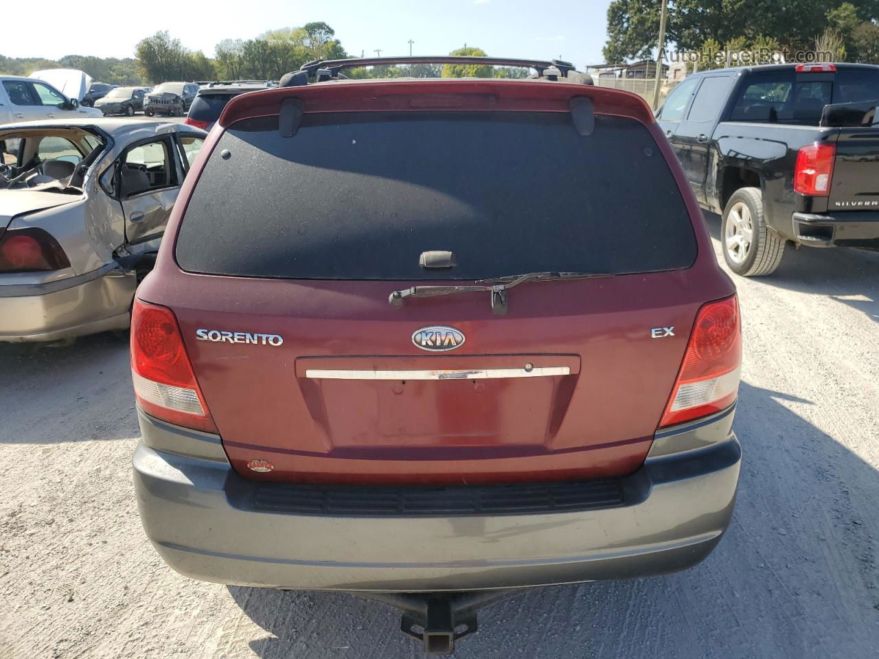 2006 Kia Sorento Ex Red vin: KNDJD733365636933