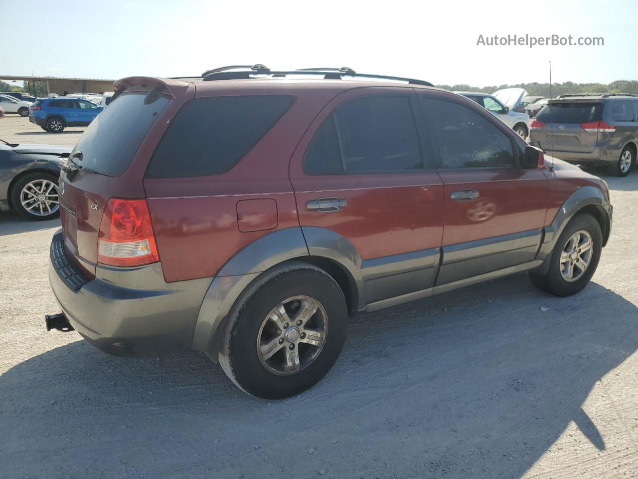 2006 Kia Sorento Ex Red vin: KNDJD733365636933