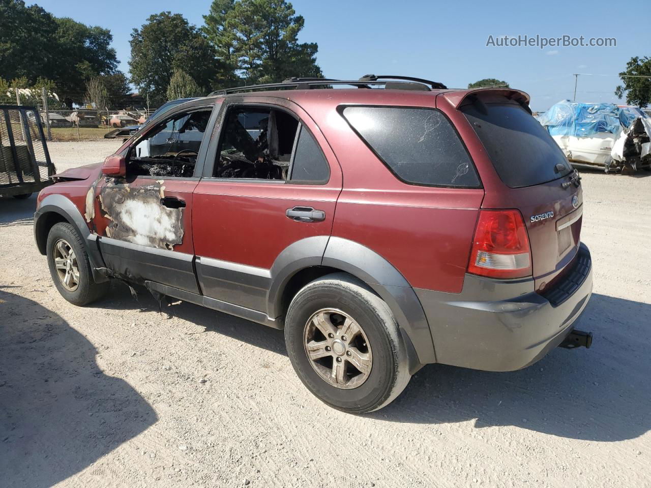 2006 Kia Sorento Ex Red vin: KNDJD733365636933