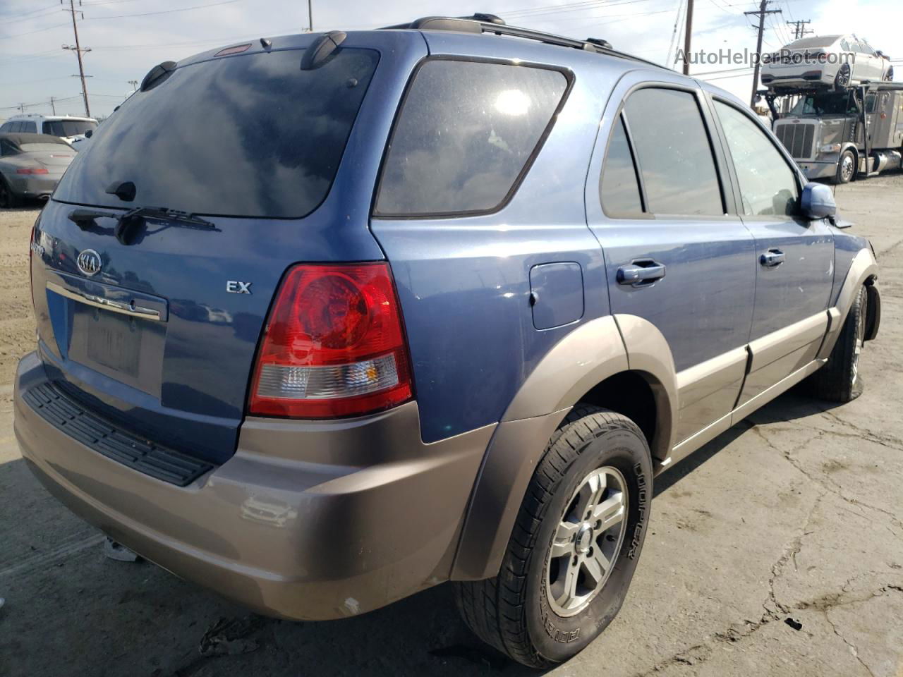 2006 Kia Sorento Ex Blue vin: KNDJD733465651523