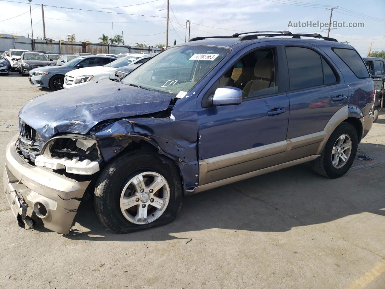 2006 Kia Sorento Ex Blue vin: KNDJD733465651523