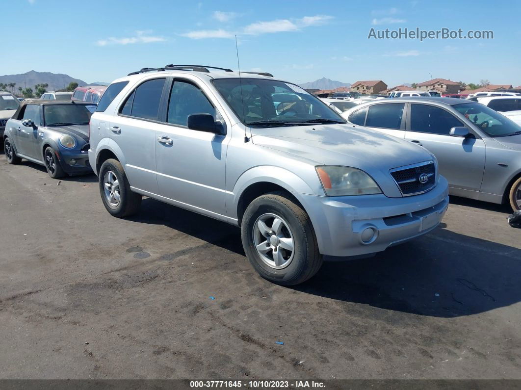 2006 Kia Sorento Ex/lx Silver vin: KNDJD733565650641