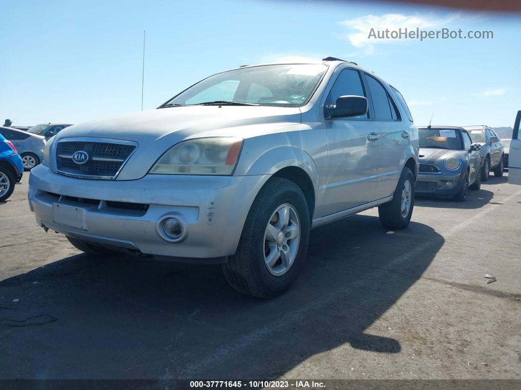 2006 Kia Sorento Ex/lx Silver vin: KNDJD733565650641