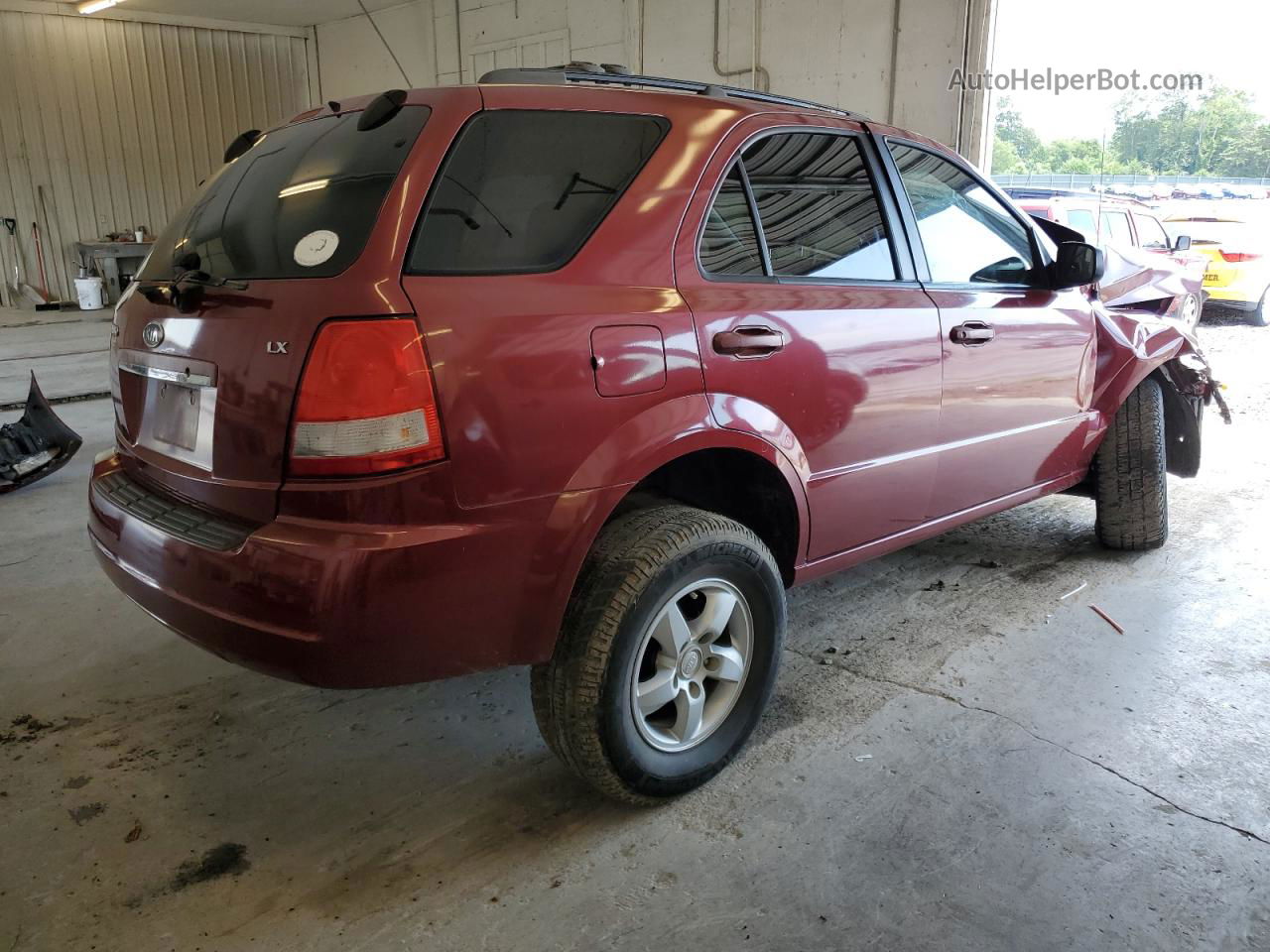 2006 Kia Sorento Ex Maroon vin: KNDJD733665587646