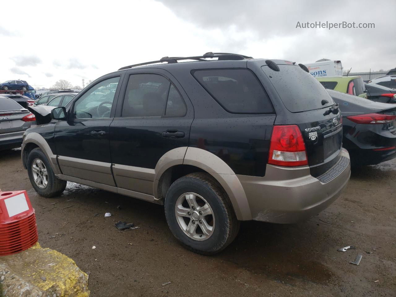 2006 Kia Sorento Ex Черный vin: KNDJD733665623741