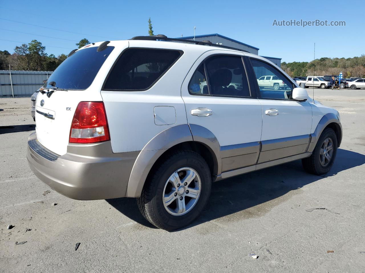 2006 Kia Sorento Ex White vin: KNDJD733665645660