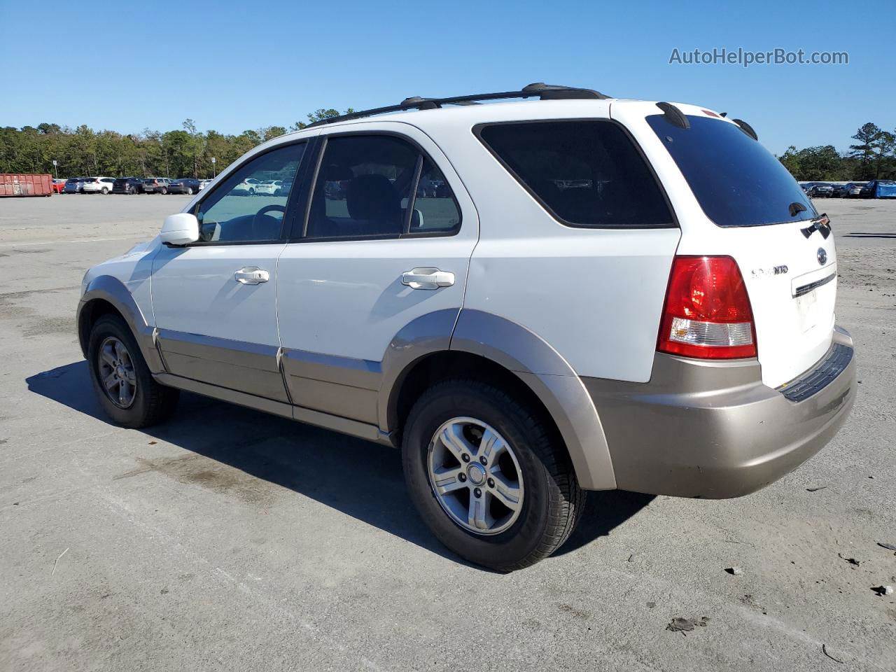 2006 Kia Sorento Ex White vin: KNDJD733665645660